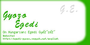 gyozo egedi business card